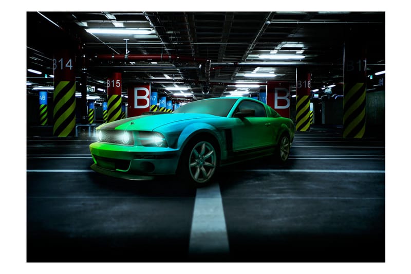 Fototapet Green Arrow 150x105 - Artgeist sp. z o. o. - Inredning - Väggdekor - Tapet & tapettillbehör - Fototapet