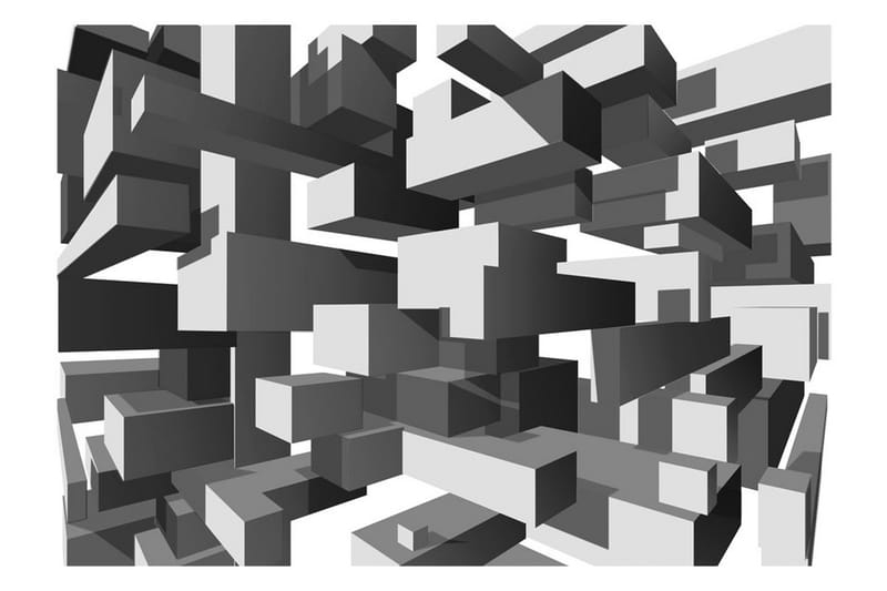 Fototapet Grey Notes 350x245 - Artgeist sp. z o. o. - Inredning - Väggdekor - Tapet & tapettillbehör - Fototapet