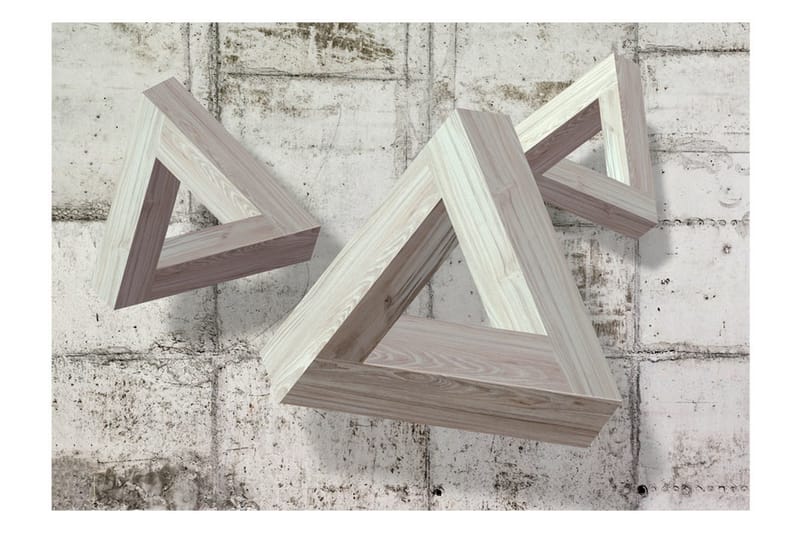 Fototapet Grey Trio 300x210 - Artgeist sp. z o. o. - Inredning - Väggdekor - Tapet & tapettillbehör - Fototapet