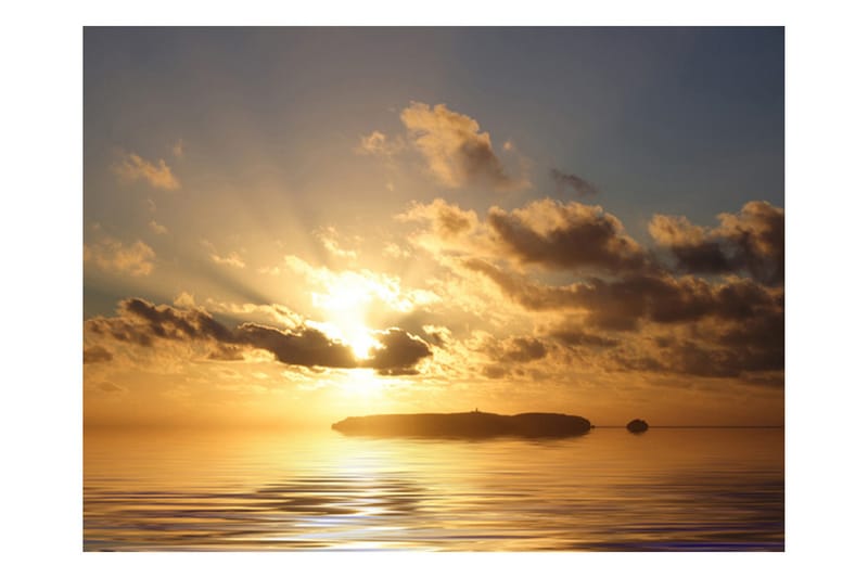 Fototapet Hav Solnedgång 200x154 - Artgeist sp. z o. o. - Inredning - Väggdekor - Tapet & tapettillbehör - Fototapet