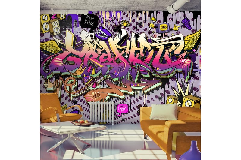 Fototapet Hey You! 300x210 - Artgeist sp. z o. o. - Inredning - Väggdekor - Tapet & tapettillbehör - Fototapet