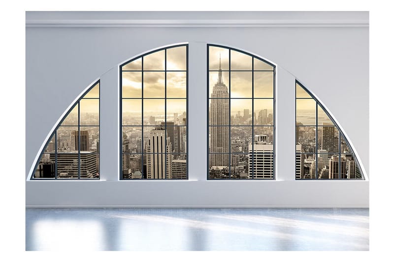 Fototapet Illuminations Empire State Building 350x245 - Artgeist sp. z o. o. - Inredning - Väggdekor - Tapet & tapettillbehör - Fototapet