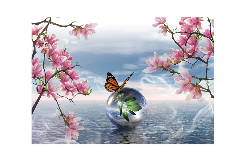 Fototapet In A Soap Bubble 200x140 - Artgeist sp. z o. o. - Inredning - Väggdekor - Tapet & tapettillbehör - Fototapet