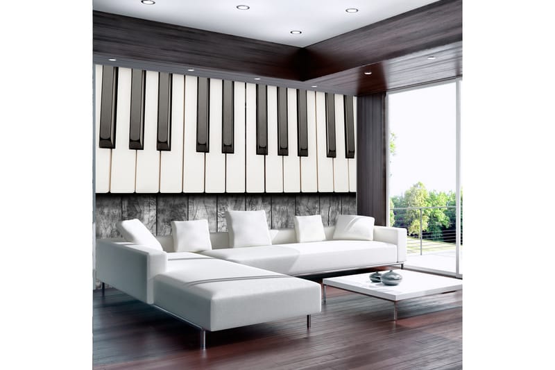 Fototapet Inspired By Chopin Grey Wood 350x245, Artgeist sp. z o. o.