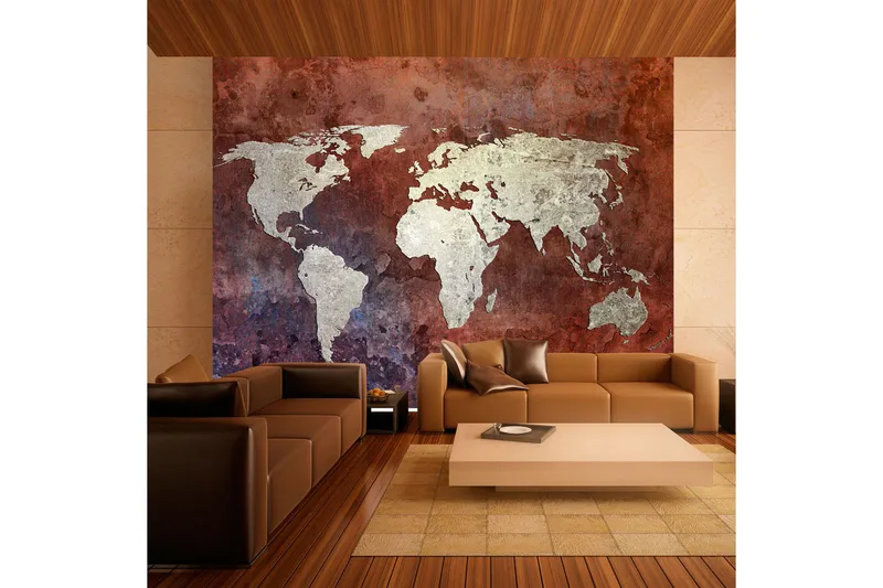 Fototapet Järn Kontinenter 400x309, Artgeist sp. z o. o.