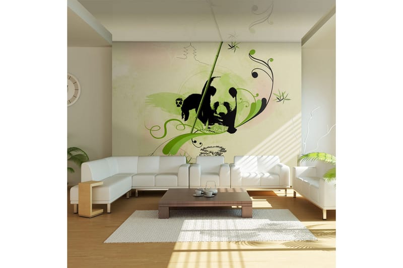 Fototapet Jättepanda I Bambuskogen 200x154, Artgeist sp. z o. o.