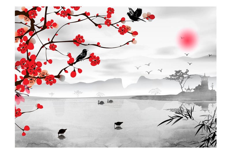 Fototapet Japanese Garden 200x140 - Artgeist sp. z o. o. - Inredning - Väggdekor - Tapet & tapettillbehör - Fototapet