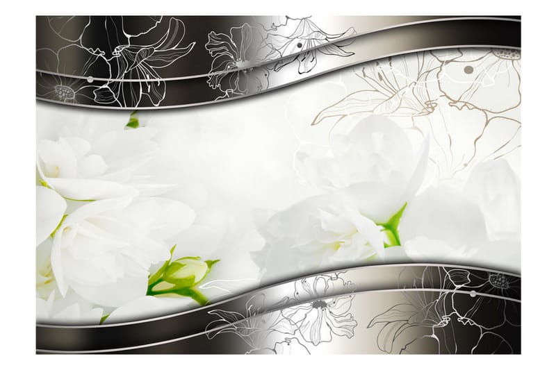 Fototapet Jasmine Flowers 300x210 - Artgeist sp. z o. o. - Inredning - Väggdekor - Tapet & tapettillbehör - Fototapet