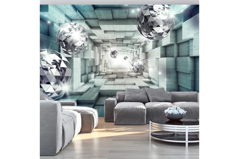 Fototapet Journey Through The Blue Tunnel 200x140, Artgeist sp. z o. o.