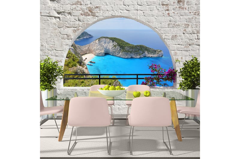 Fototapet Kalamaki Zakynthos 150x105 - Artgeist sp. z o. o. - Inredning - Väggdekor - Tapet & tapettillbehör - Fototapet
