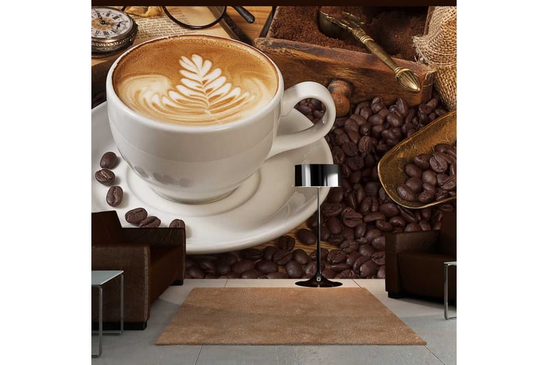 Fototapet Kanske Kaffe? 400x309 - Artgeist sp. z o. o. - Inredning - Väggdekor - Tapet & tapettillbehör - Fototapet