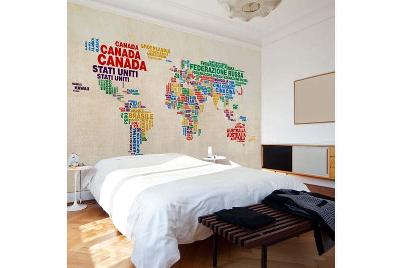 Fototapet Karta Italiensk 350x270 - Artgeist sp. z o. o. - Inredning - Väggdekor - Tapet & tapettillbehör - Fototapet