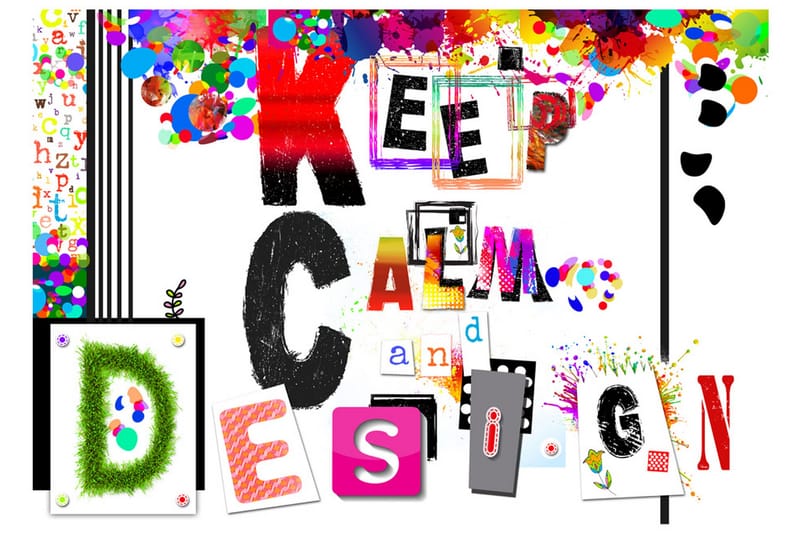 Fototapet Keep Calm And Design 200x140, Artgeist sp. z o. o.
