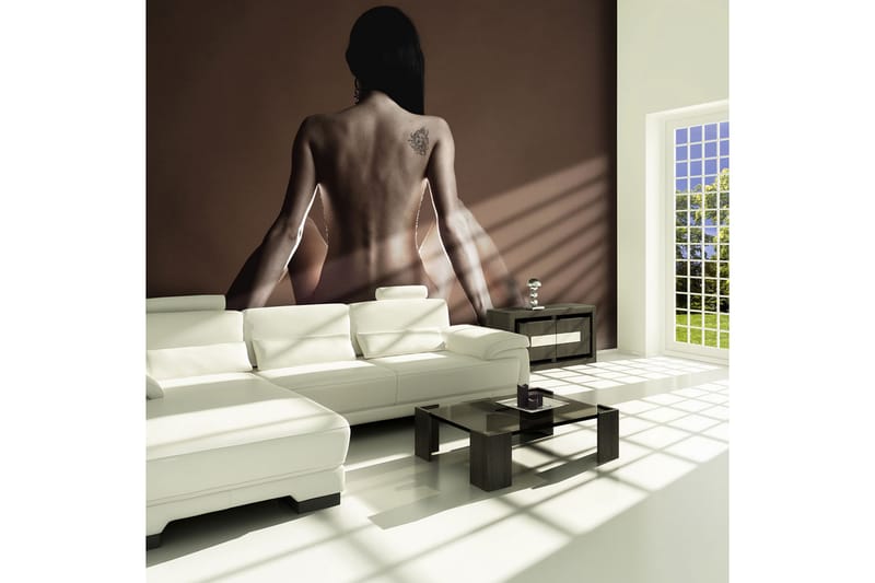 Fototapet Kvinna Med Tatuering 350x270 - Artgeist sp. z o. o. - Inredning - Väggdekor - Tapet & tapettillbehör - Fototapet