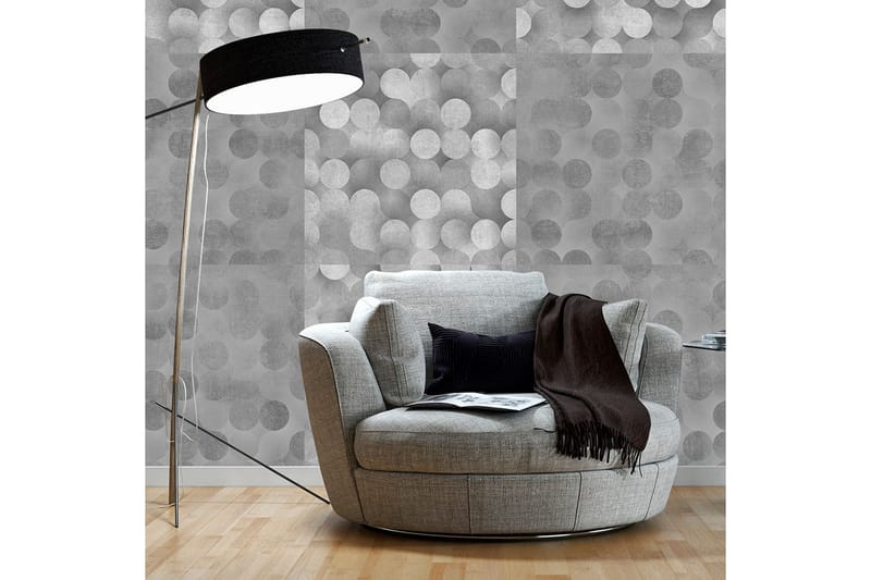 Fototapet Light Grey Rain 50x1000 - Artgeist sp. z o. o. - Inredning - Väggdekor - Tapet & tapettillbehör - Fototapet