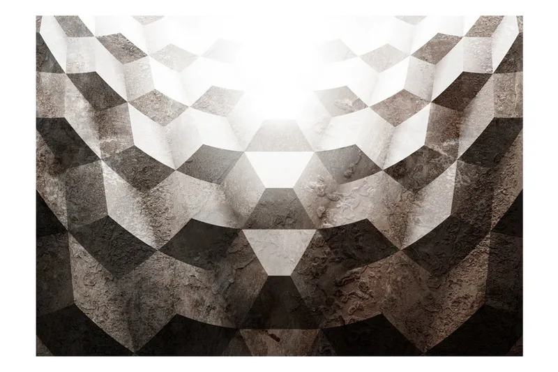 Fototapet Light In The Tunnel 200x140 - Artgeist sp. z o. o. - Inredning - Väggdekor - Tapet & tapettillbehör - Fototapet