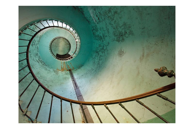 Fototapet Lighthouse Stairs 200x154 - Artgeist sp. z o. o. - Inredning - Väggdekor - Tapet & tapettillbehör - Fototapet