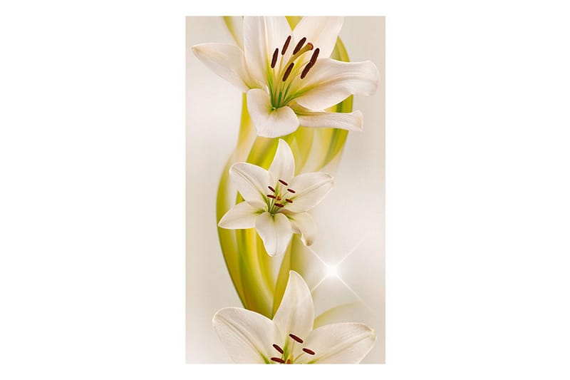 Fototapet Lilies Avant-Garde 50x1000 - Artgeist sp. z o. o. - Inredning - Väggdekor - Tapet & tapettillbehör - Fototapet