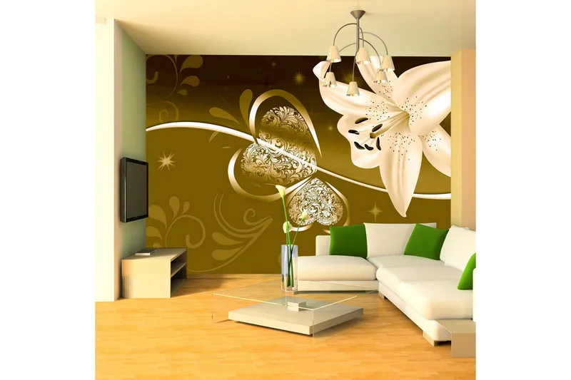 Fototapet Lily In Shades Of Green 300x210, Artgeist sp. z o. o.