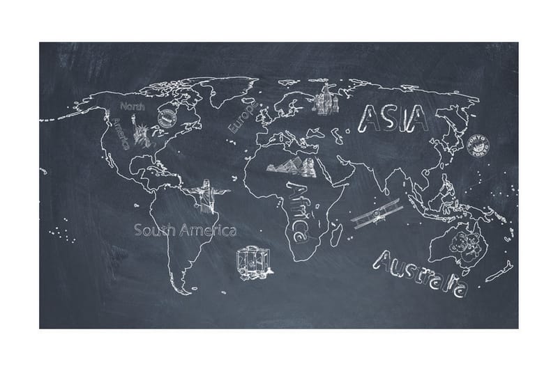 Fototapet Liten Resa Stor Resor Engelska 450x270 - Artgeist sp. z o. o. - Inredning - Väggdekor - Tapet & tapettillbehör - Fototapet