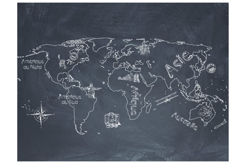 Fototapet Liten Resa Stor Resor Franska 300x231 - Artgeist sp. z o. o. - Inredning - Väggdekor - Tapet & tapettillbehör - Fototapet