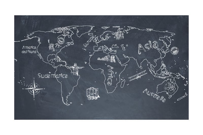 Fototapet Liten Resa Stor Resor Italienska 450x270 - Artgeist sp. z o. o. - Inredning - Väggdekor - Tapet & tapettillbehör - Fototapet