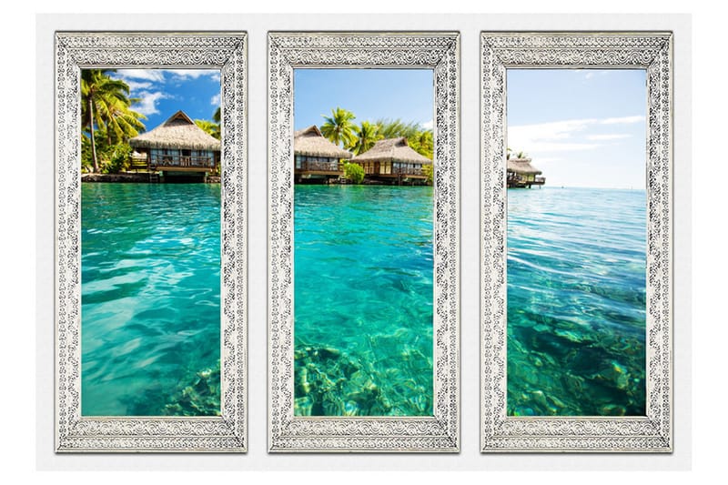 Fototapet Lonely Island 150x105 - Artgeist sp. z o. o. - Inredning - Väggdekor - Tapet & tapettillbehör - Fototapet
