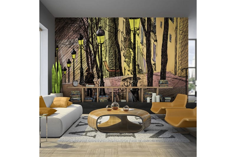 Fototapet Lonely Walk Through Montmartre 200x154, Artgeist sp. z o. o.