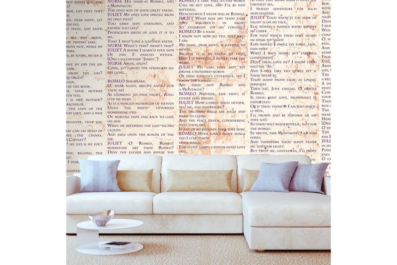 Fototapet Love Language 50x1000 - Artgeist sp. z o. o. - Inredning - Väggdekor - Tapet & tapettillbehör - Fototapet