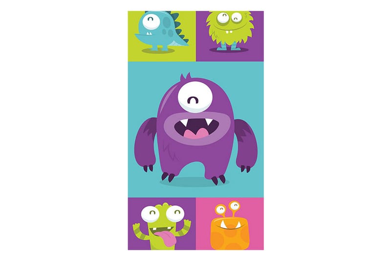 Fototapet Lovely Monsters 50x1000 - Artgeist sp. z o. o. - Inredning - Väggdekor - Tapet & tapettillbehör - Fototapet