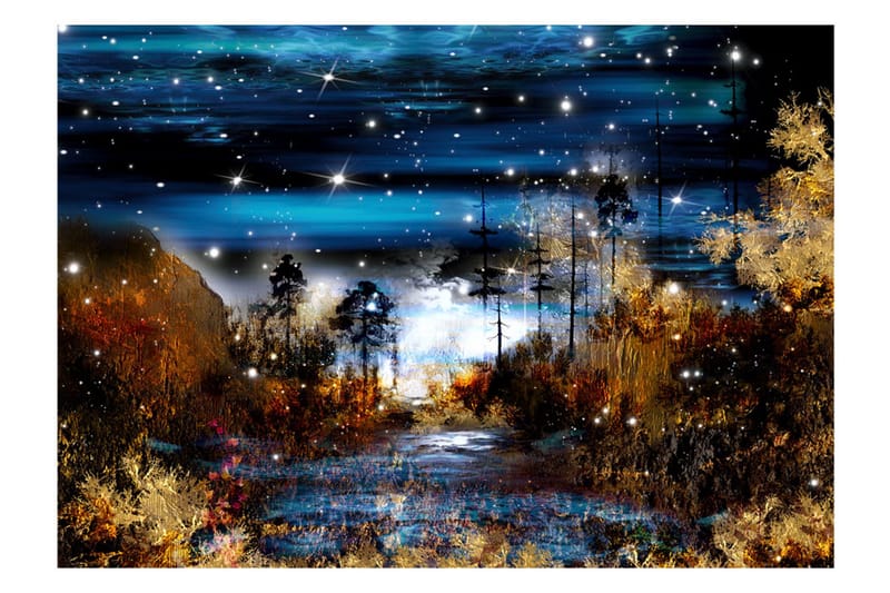 Fototapet Magical Forest 150x105 - Artgeist sp. z o. o. - Inredning - Väggdekor - Tapet & tapettillbehör - Fototapet