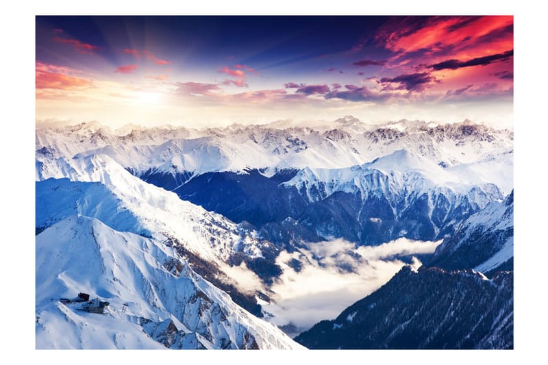 Fototapet Magnificent Alps 250x175 - Artgeist sp. z o. o. - Inredning - Väggdekor - Tapet & tapettillbehör - Fototapet