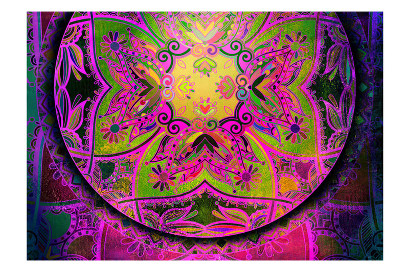 Fototapet Mandala Pink Expression 300x210 - Artgeist sp. z o. o. - Inredning - Väggdekor - Tapet & tapettillbehör - Fototapet