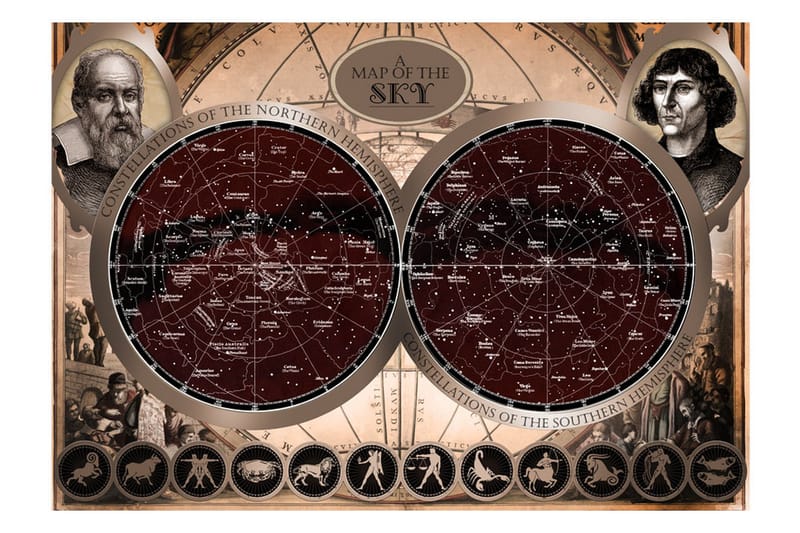 Fototapet Map Of The Sky 100x70 - Artgeist sp. z o. o. - Inredning - Väggdekor - Tapet & tapettillbehör - Fototapet