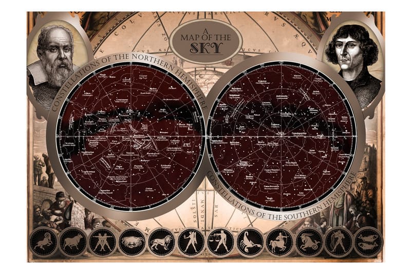 Fototapet Map Of The Sky 250x175 - Artgeist sp. z o. o. - Inredning - Väggdekor - Tapet & tapettillbehör - Fototapet