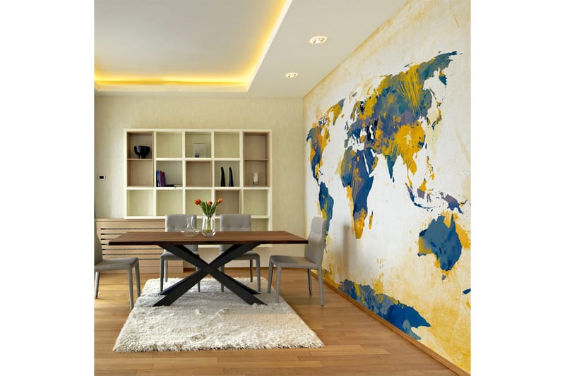 Fototapet Map Of The World Sun And Sky 300x231 - Artgeist sp. z o. o. - Inredning - Väggdekor - Tapet & tapettillbehör - Fototapet