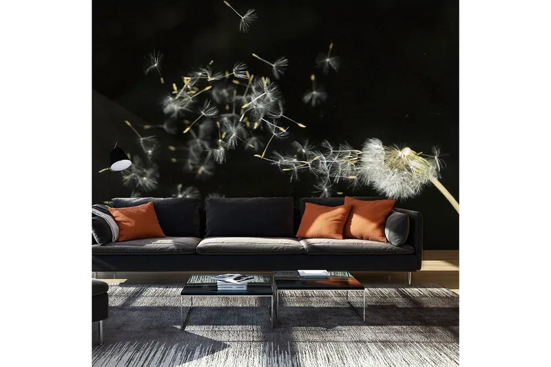 Fototapet Maskros Frön Transporteras Med Vinden 450x270, Artgeist sp. z o. o.