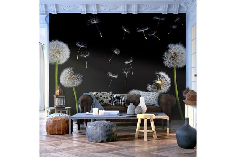 Fototapet Maskrosor Vinden 250x193 - Artgeist sp. z o. o. - Inredning - Väggdekor - Tapet & tapettillbehör - Fototapet