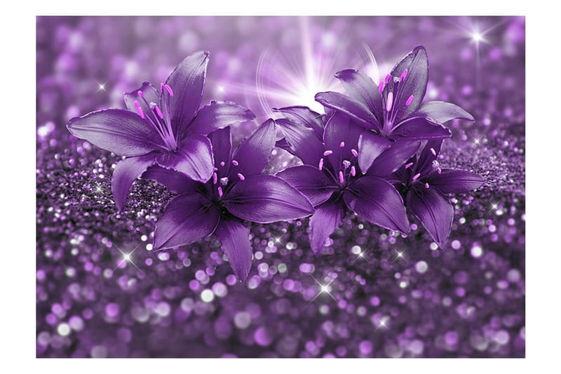 Fototapet Masterpiece Of Purple 250x175 - Artgeist sp. z o. o. - Inredning - Väggdekor - Tapet & tapettillbehör - Fototapet