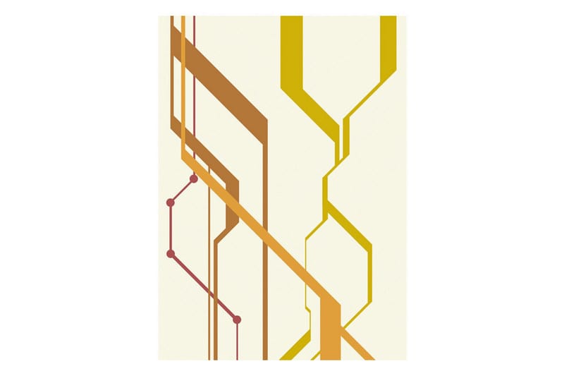 Fototapet Metro Lines 50x1000 - Artgeist sp. z o. o. - Inredning - Väggdekor - Tapet & tapettillbehör - Fototapet