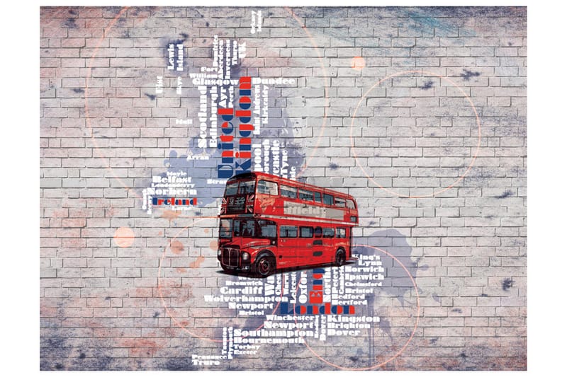 Fototapet Min London 300x231 - Artgeist sp. z o. o. - Inredning - Väggdekor - Tapet & tapettillbehör - Fototapet