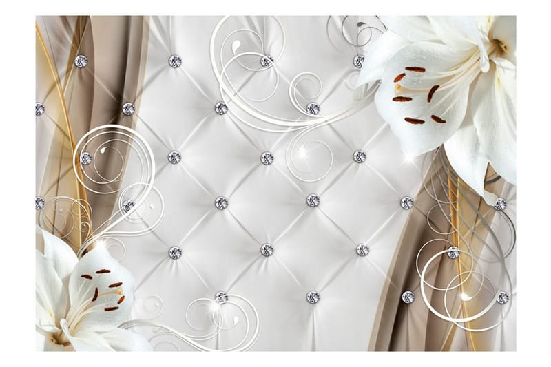 Fototapet Morning Lilies 100x70 - Artgeist sp. z o. o. - Inredning - Väggdekor - Tapet & tapettillbehör - Fototapet