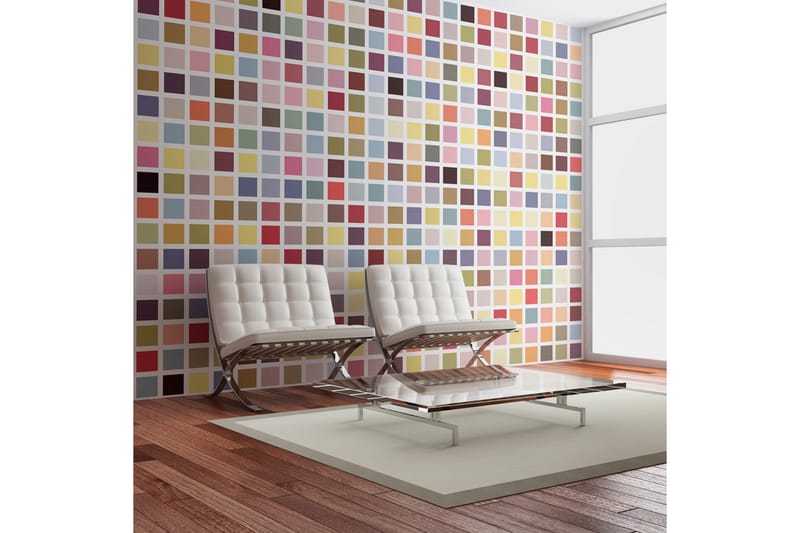 Fototapet Mosaik Av Färger 250x193 - Artgeist sp. z o. o. - Inredning - Väggdekor - Tapet & tapettillbehör - Fototapet