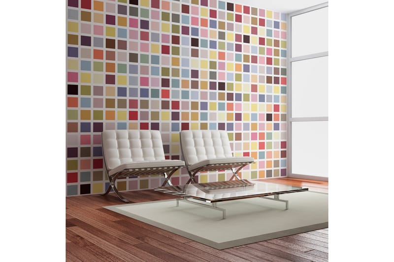 Fototapet Mosaik Av Färger 350x270 - Artgeist sp. z o. o. - Inredning - Väggdekor - Tapet & tapettillbehör - Fototapet