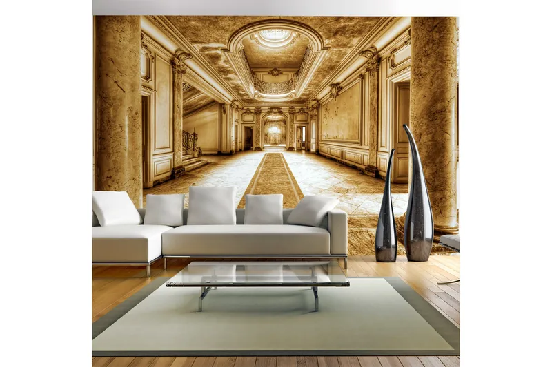 Fototapet Mystery Marble Sepia 100x70 - Artgeist sp. z o. o. - Inredning - Väggdekor - Tapet & tapettillbehör - Fototapet