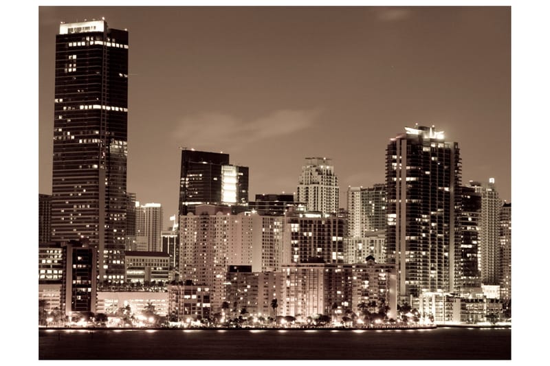 Fototapet Nattliv Miami 350x270, Artgeist sp. z o. o.