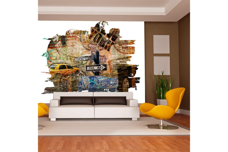 Fototapet New York Collage 300x231 - Artgeist sp. z o. o. - Inredning - Väggdekor - Tapet & tapettillbehör - Fototapet
