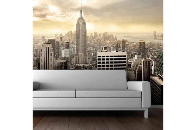 Fototapet New York Manhattan Gryningen 450x270 - Artgeist sp. z o. o. - Inredning - Väggdekor - Tapet & tapettillbehör - Fototapet