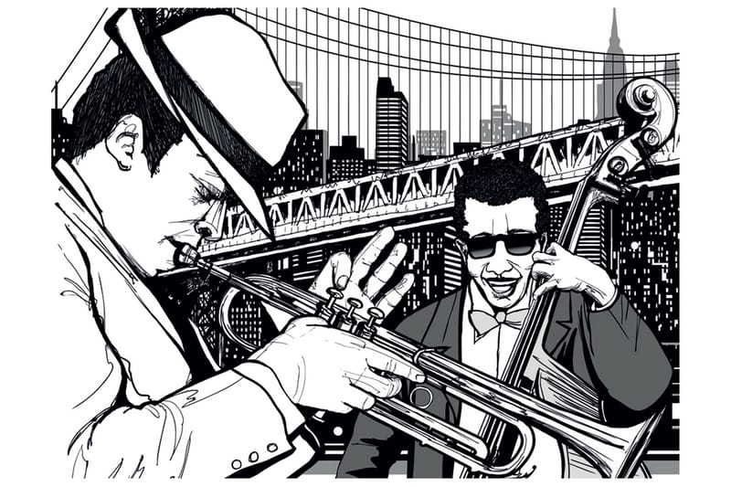 Fototapet New York Music Jazz 300x231, Artgeist sp. z o. o.
