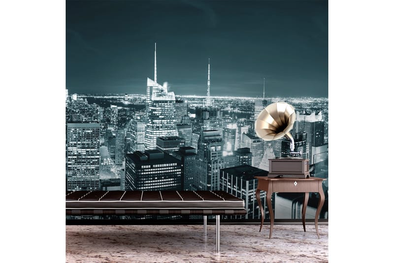 Fototapet New York Nattliv 200x154 - Artgeist sp. z o. o. - Inredning - Väggdekor - Tapet & tapettillbehör - Fototapet